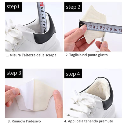 Cuscinetti ammortizzanti per il tallone